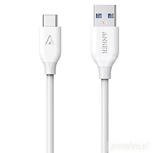 Anker Powerline USB-C kabel 0,9m, bel-PRIROCEN.SI