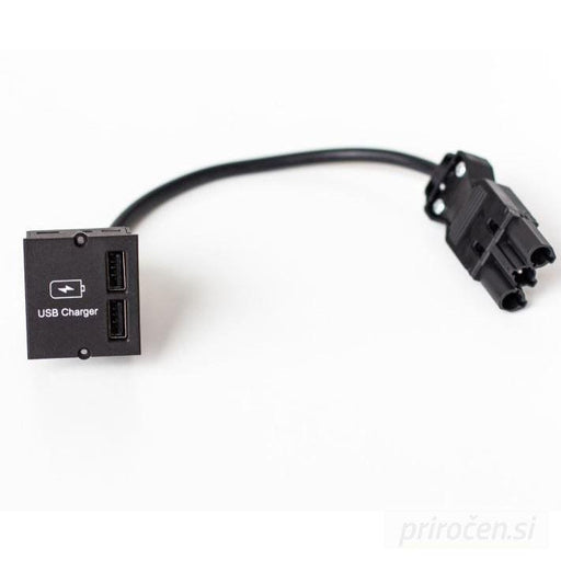 BACHMANN USB polnilec 2x USB-A (917.224)-PRIROCEN.SI