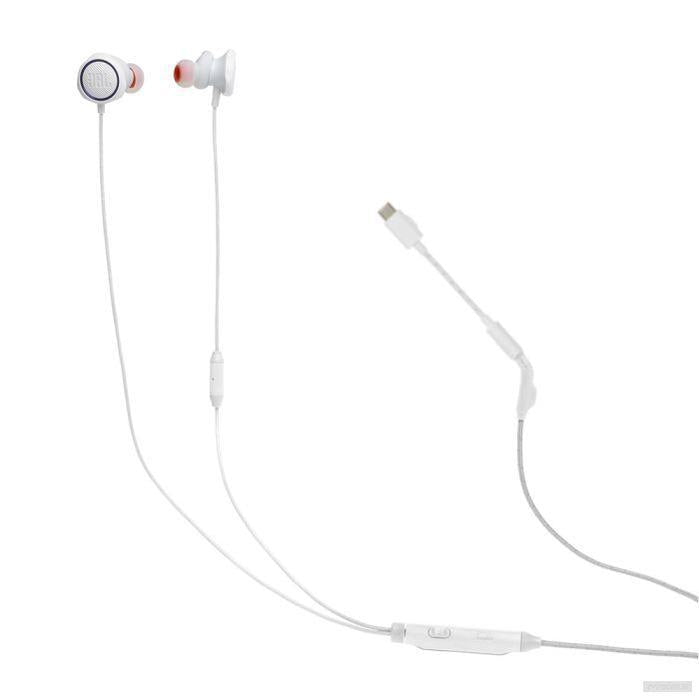JBL Quantum 50C In-ear žične USB-C gaming slušalke, bele-PRIROCEN.SI