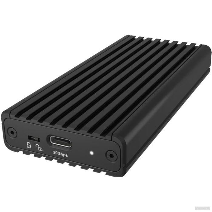 IcyBox IB-1917M-C32a ohišje za 1x M.2 NVMe SSD z USB-C 3.2 Gen 2x2 do 20 Gbit/s-PRIROCEN.SI