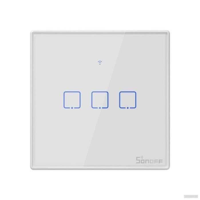 SONOFF pametno stensko stikalo Wi-Fi + RF433 trojno T2EU3C-TX-PRIROCEN.SI