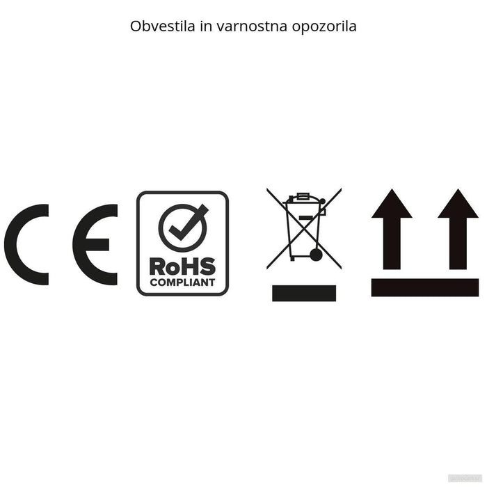 VonHaus Dvižna pisalna miza 100 × 60 cm – orehova plošča, črno podnožje, USB-C-PRIROCEN.SI