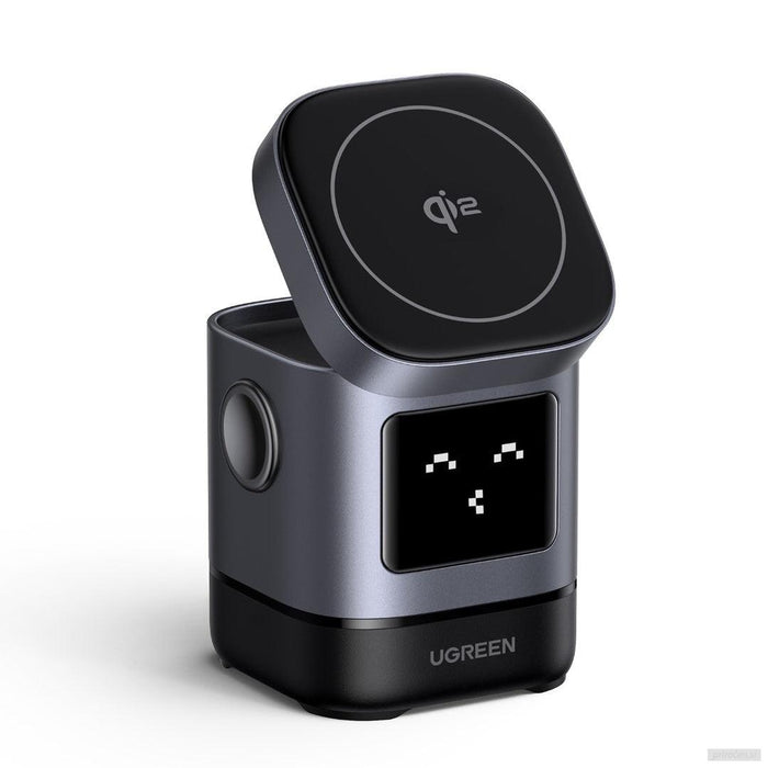 Ugreen Uno 2-in-1 magnetni brezžični polnilnik 15W-PRIROCEN.SI
