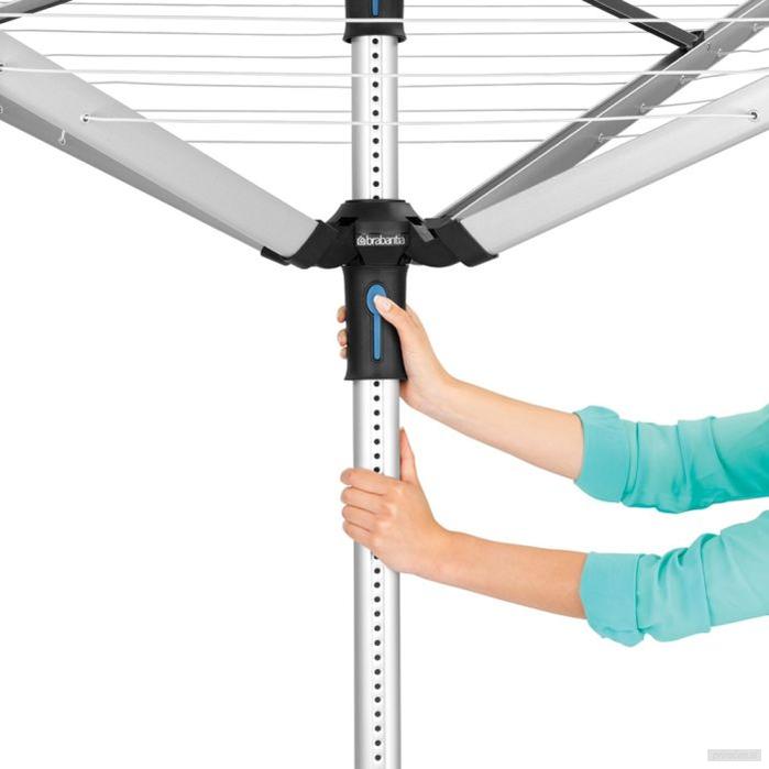 Brabantia zunanji sušilnik Lift-O-Matic za perila 50m sivo-PRIROCEN.SI