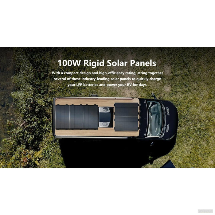 EcoFlow 2x 100W fiksni panel solarnih sončnih celic-PRIROCEN.SI