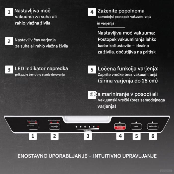 CASO VacuChef 40 Vakumirna komora 280W-PRIROCEN.SI