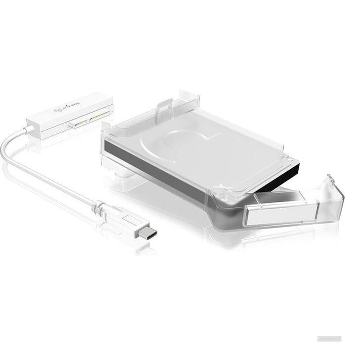 IcyBox IB-AC703-C USB-C 3.2 transparentno ohišje za 2,5" HDD in SSD diske-PRIROCEN.SI