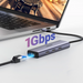 Ugreen 6-v-1 USB-C Hub (100 W PD, 4K@30Hz HDMI)-PRIROCEN.SI