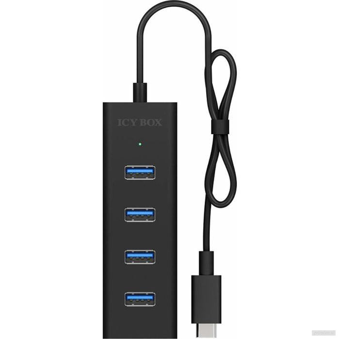 IcyBox IB-HUB1409-C3 4-portni Hub s priključkom USB-C 3.0-PRIROCEN.SI
