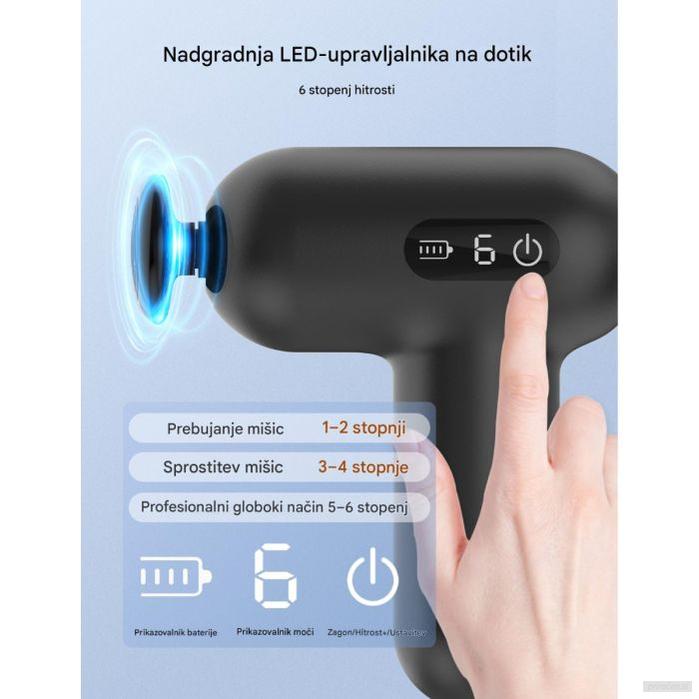 TAOTRONICS Masažna mini pištola črna-PRIROCEN.SI