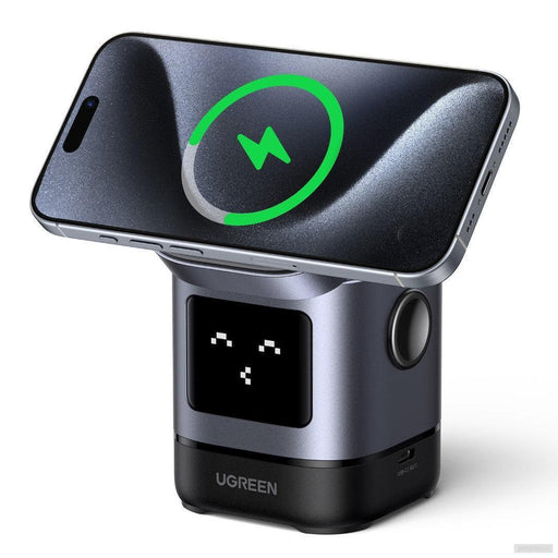 Ugreen Uno 2-in-1 magnetni brezžični polnilnik 15W-PRIROCEN.SI