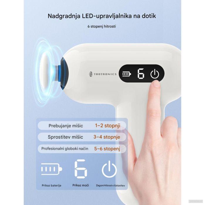 TAOTRONICS Masažna mini pištola bela-PRIROCEN.SI