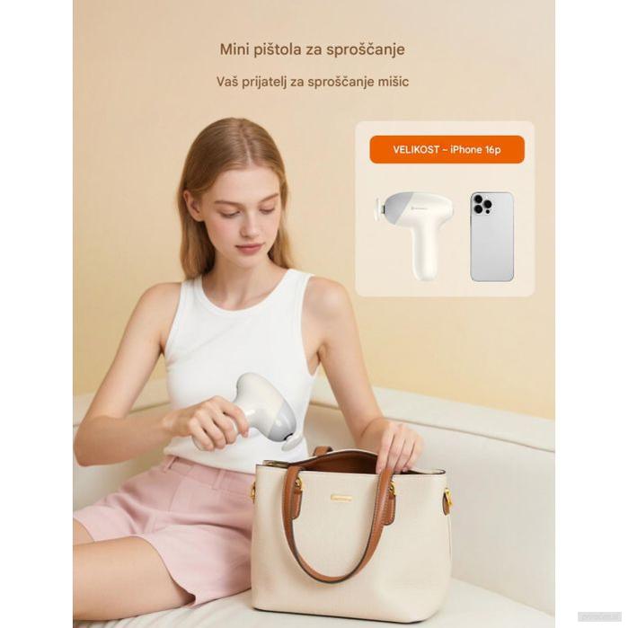 TAOTRONICS Masažna mini pištola siva-PRIROCEN.SI
