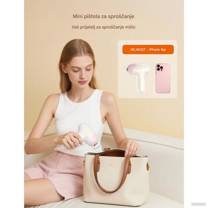 TAOTRONICS Masažna mini pištola pink-PRIROCEN.SI