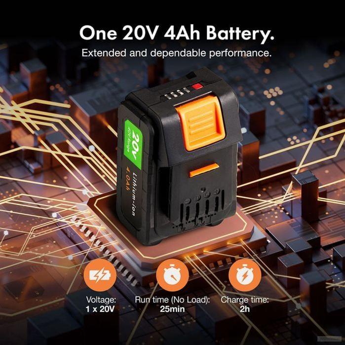VonHaus Baterija 20V - litij-ionska baterija 4Ah 2x20V-PRIROCEN.SI