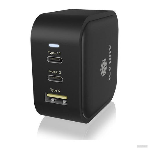 IcyBox IB-PS1030-PD 3-portni USB-C/A 65W GaN polnilec-PRIROCEN.SI