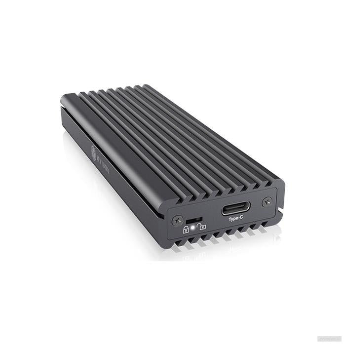 IcyBox IB-1817MC-C31 USB-C 3.1 ohišje za M.2 NVMe in SATA SSD ter zaščito pred pisanjem-PRIROCEN.SI