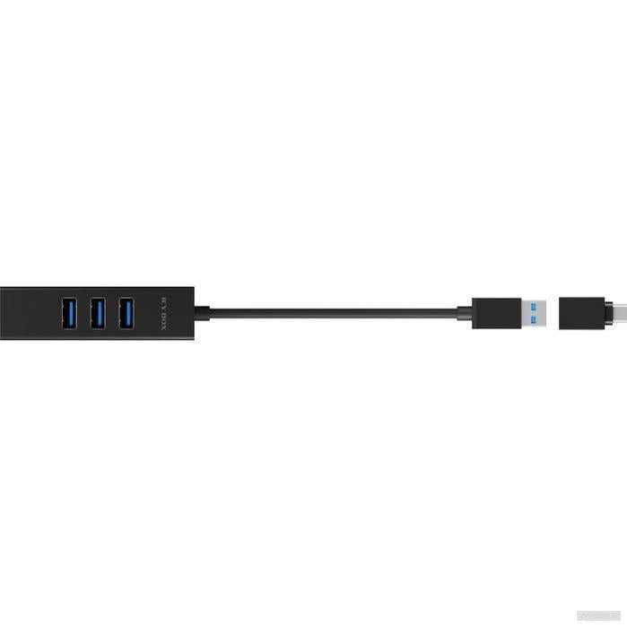 IcyBox IB-HUB1419-LAN USB-A/C mrežna kartica in 4-portni HUB-PRIROCEN.SI