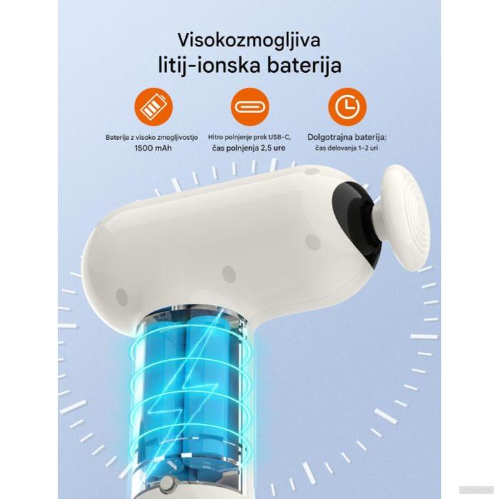 TAOTRONICS Masažna mini pištola bela-PRIROCEN.SI