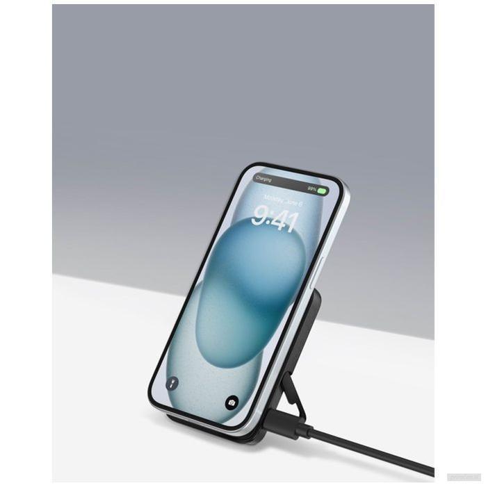 Anker 322 MagGo 5000mAh magnetni brezžični powerbank s stojalom, črn-PRIROCEN.SI