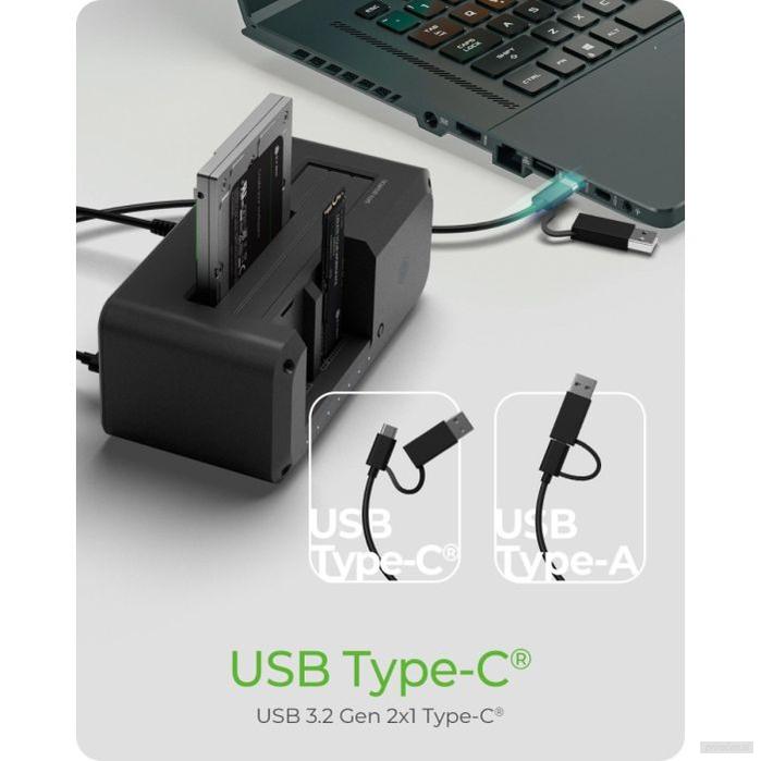 IcyBox IB-2924MSCL-C31 priklopna in klonirna postaja za M.2 NVMe SSD & 2,5/3,5 SATA SSD/HDD-PRIROCEN.SI
