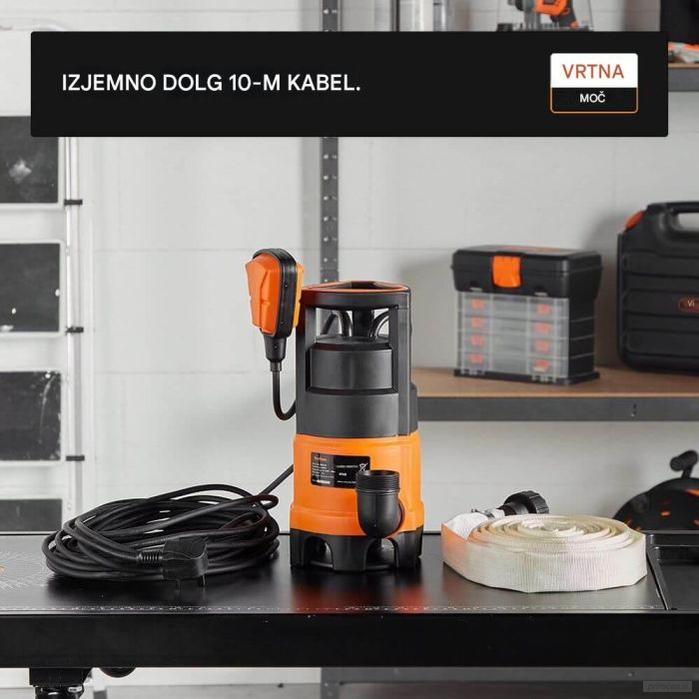 VonHaus 400 W odtočna vodna črpalka z 8 m cevjo-PRIROCEN.SI