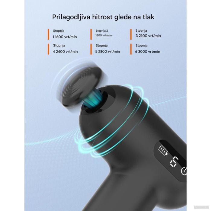 TAOTRONICS Masažna mini pištola črna-PRIROCEN.SI