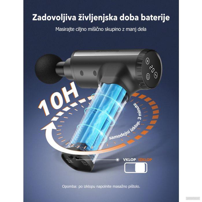 TaoTronics TT-PCA004 masažna pištola-PRIROCEN.SI