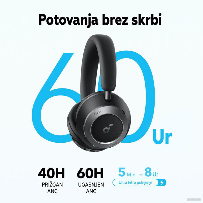 Anker Soundcore Space One Pro naglavne brezžične slušalke, bele-PRIROCEN.SI