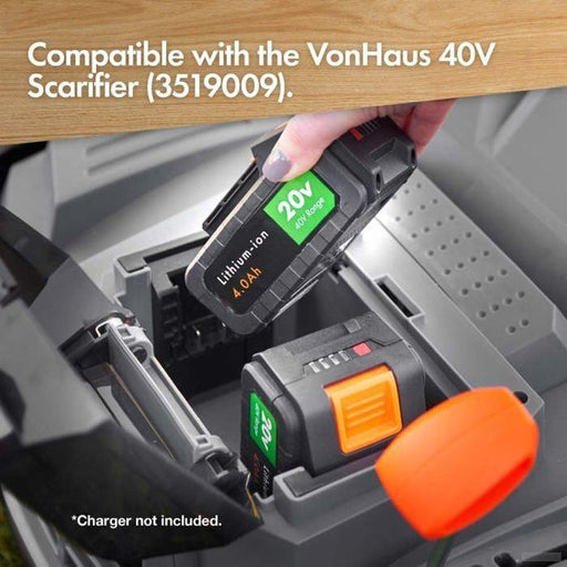 VonHaus Baterija 20V - litij-ionska baterija 4Ah 2x20V-PRIROCEN.SI