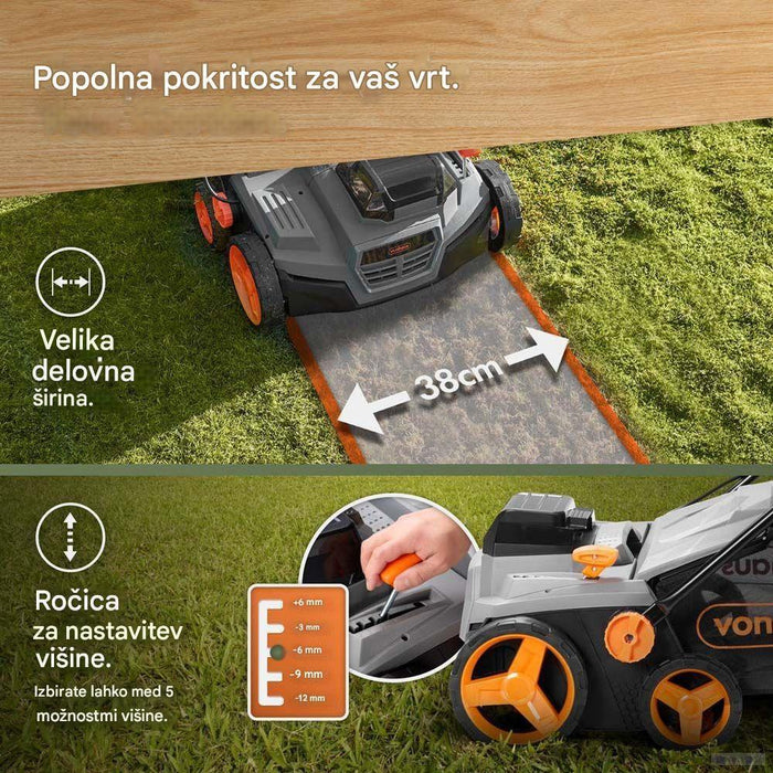 VonHaus 2-v-1 akumulatorski prezračevalnik in vertikulator 3519009-PRIROCEN.SI