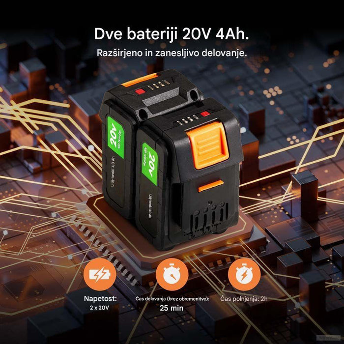 VonHaus 2-v-1 akumulatorski prezračevalnik in vertikulator 3519009-PRIROCEN.SI