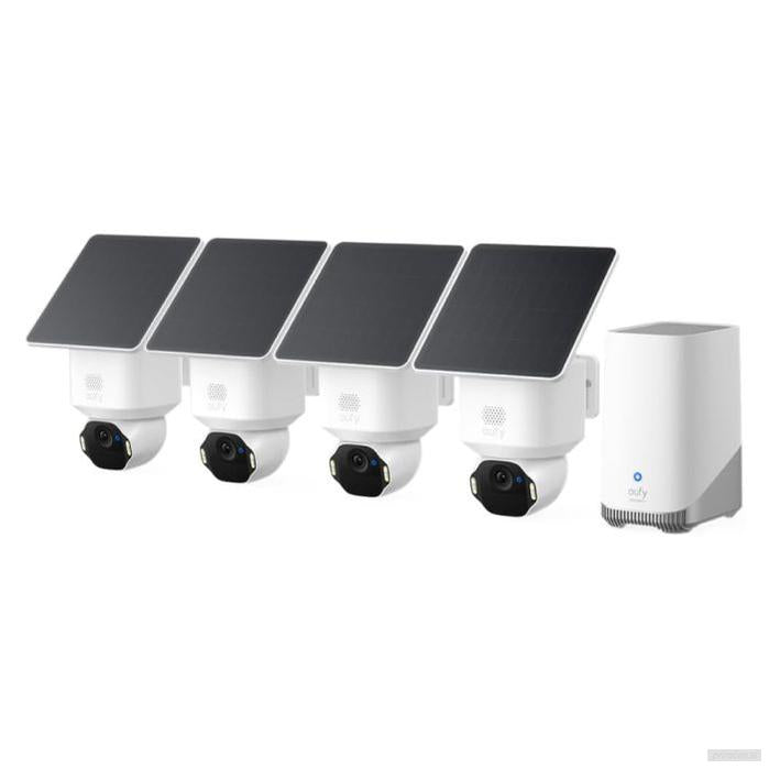 Anker Eufy Security SoloCam E42 komplet 4 kamer + HomeBase 3 baza + 4 solarni paneli-PRIROCEN.SI