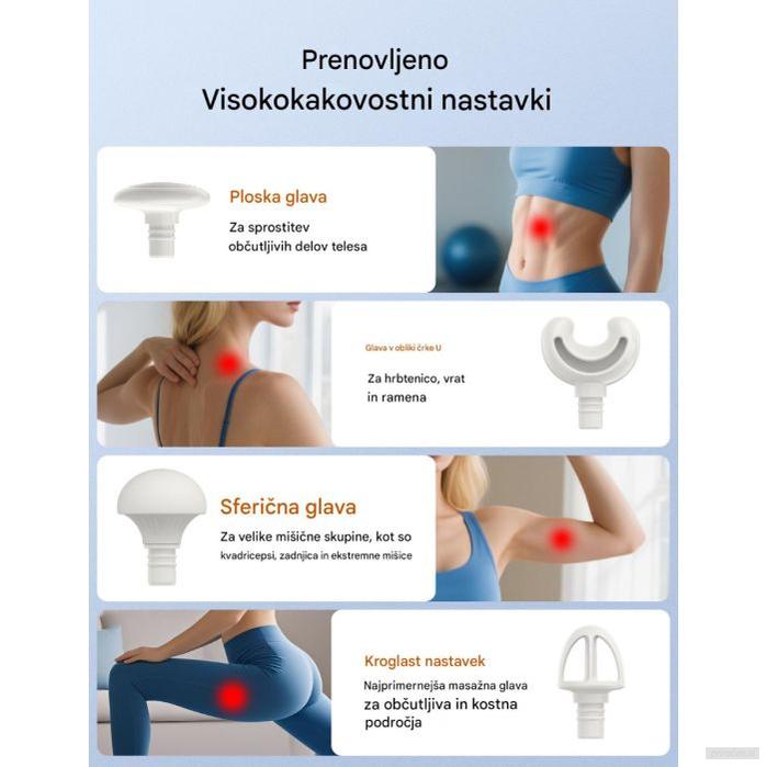 TAOTRONICS Masažna mini pištola bela-PRIROCEN.SI