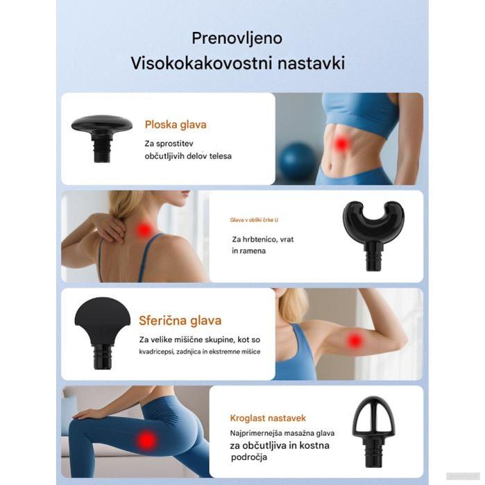 TAOTRONICS Masažna mini pištola črna-PRIROCEN.SI