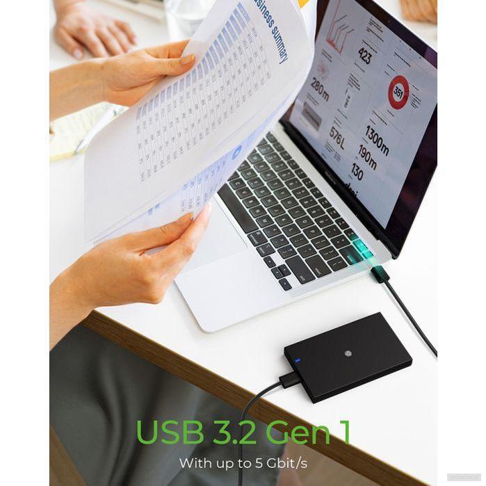 IcyBox IB-200T-C3 USB-C 3.2 ohišje za 2,5" HDD in SSD diske-PRIROCEN.SI