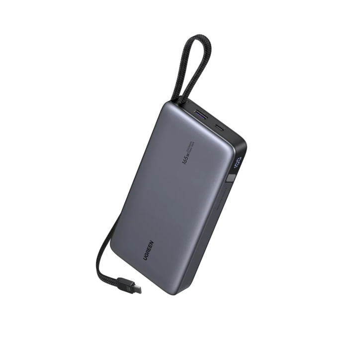 Ugreen 165W 25000mAh prenosna baterija z vgrajenim kablom-PRIROCEN.SI