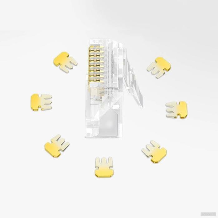Ugreen RJ45 mrežni konektor Cat6 (paket 50kosov)-PRIROCEN.SI