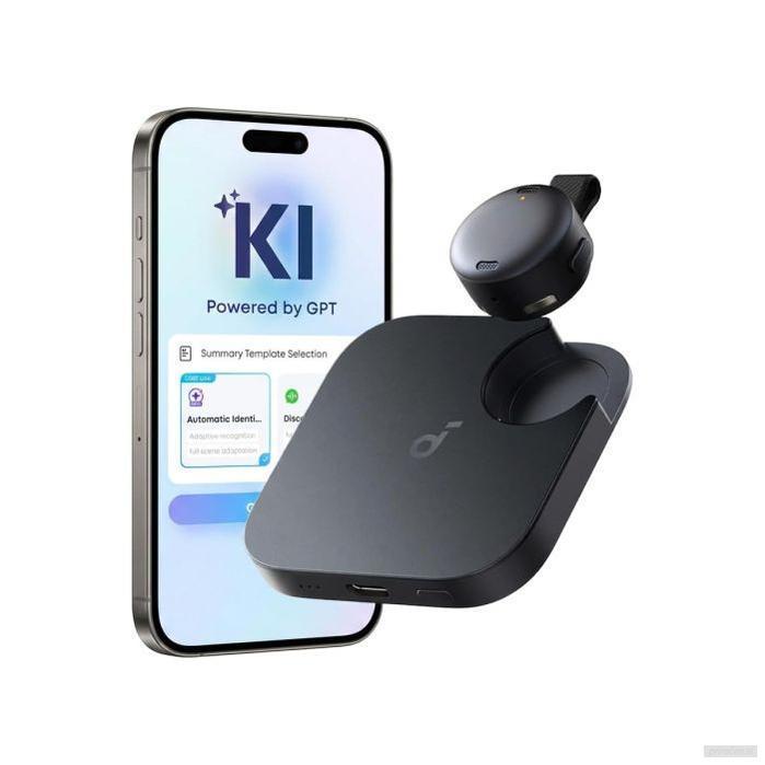 Anker Soundcore Work pametni AI snemalnik zvoka 8GB, črn-PRIROCEN.SI