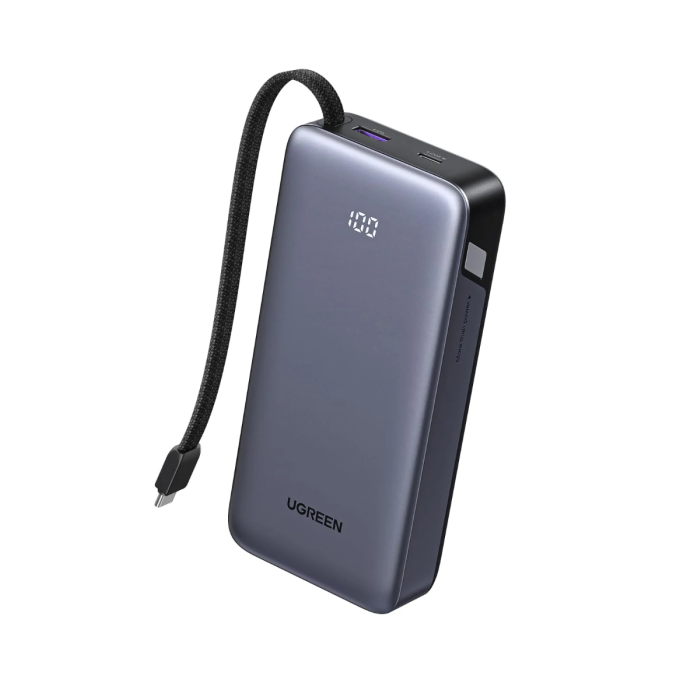 Ugreen 45W 20000mAh prenosna baterija z vgrajenim kablom-PRIROCEN.SI