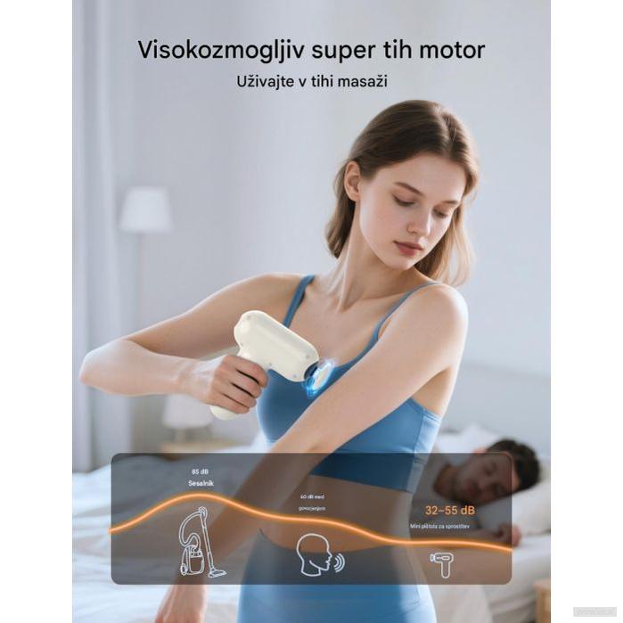 TAOTRONICS Masažna mini pištola bela-PRIROCEN.SI