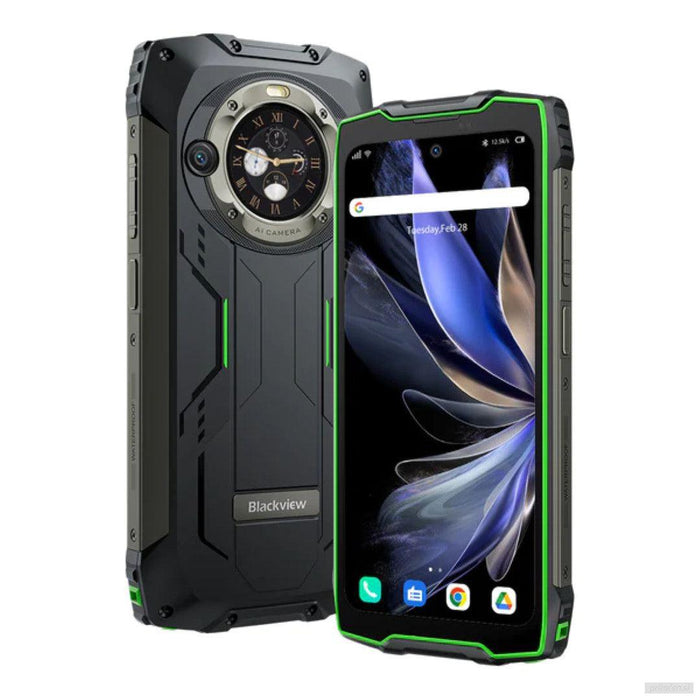 Blackview pametni robustni telefon BV9300 Pro 12GB+256GB z vgrajeno 100LM svetilko, zelen-PRIROCEN.SI