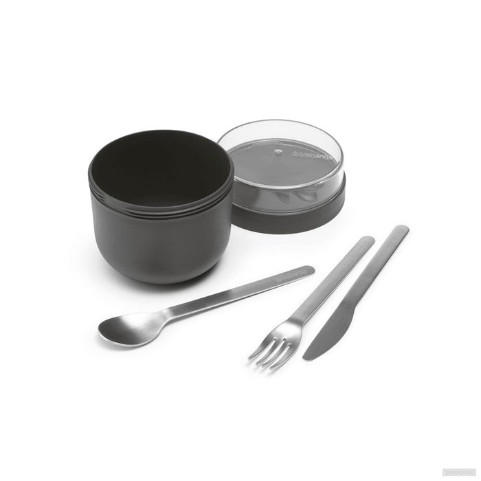Brabantia posoda za zajtrk, temno siva-PRIROCEN.SI