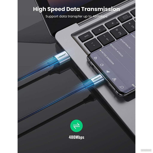 UGREEN USB A 2.0 na USB 3.0 tip C kabel 3m (črn)-PRIROCEN.SI