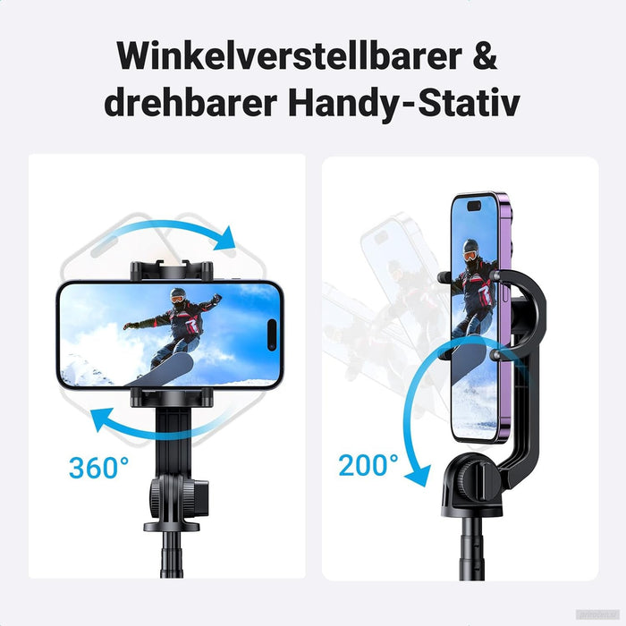 Ugreen Selfie stick s tripod stojalom in Bluetooth daljinskim upravljalnikom-PRIROCEN.SI