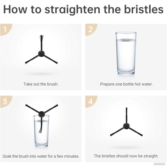 Dreame stranska krtača za D10plus/ D10s/ L10sU - 2 kos, črna-PRIROCEN.SI