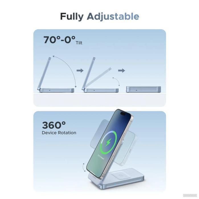 Ugreen 2-in-1 MagSafe brezžični polnilnik Qi2 25W-PRIROCEN.SI
