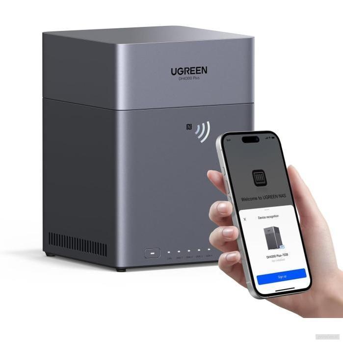 Ugreen NASync DH4300 Plus za 4 diske, ARM 8-jedrni, 8GB DDR4, 2.5Gbe mreža-PRIROCEN.SI