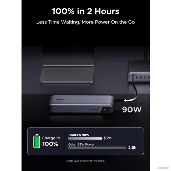 Ugreen 165W 25000mAh prenosna baterija z vgrajenim kablom-PRIROCEN.SI