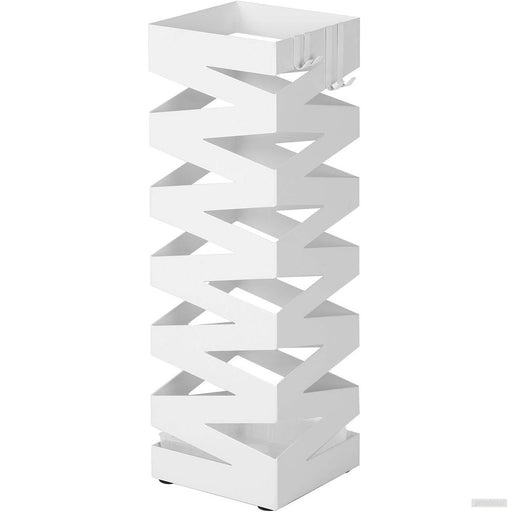 SONGMICS Kovinsko stojalo za dežnike s kljukicami in posodo za kapljice LUC16W-PRIROCEN.SI